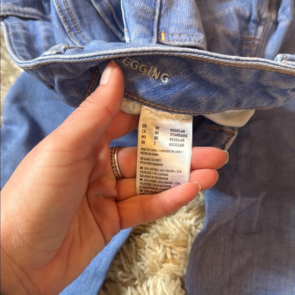 American Eagle Outfitters Blue Skinny Jeans - Picture 3 of 3